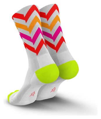 Incylence Waves Electric Socks White/Orange