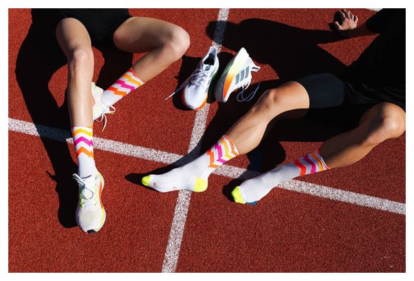 Incylence Waves Electric Socks White/Orange