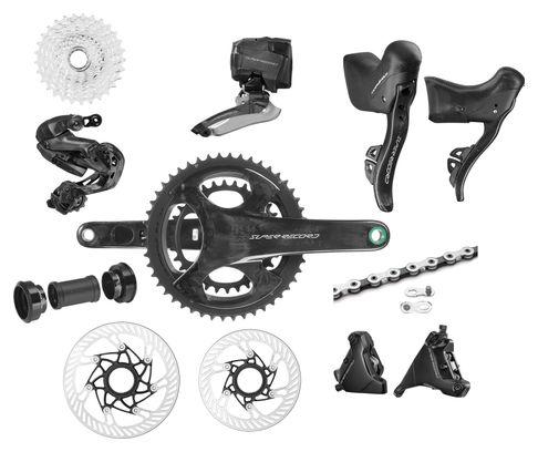 Campagnolo Super Record Wireless 2x12S Schaltgruppe | 50/34T | 10-29T | BB386 PF86.5 (mit elektrischem Teil)