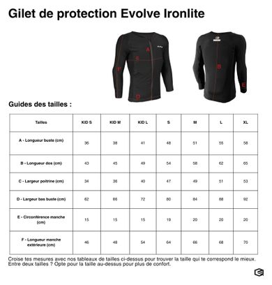  Gilet protettivo Evolve Iron Lite nero