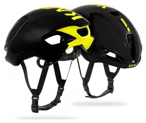 KASK UTOPIA - BLACK YELLOW FLUO - Casque Route