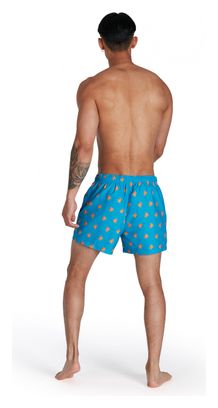 Eco Printed Leisure Swim Shorts Blue/Yellow