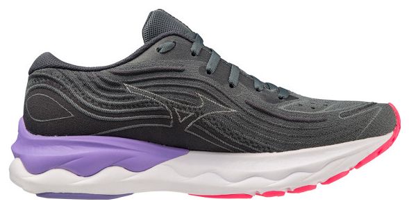 Mizuno Wave Skyrise 4 Zapatillas Running Mujer Gris Violeta
