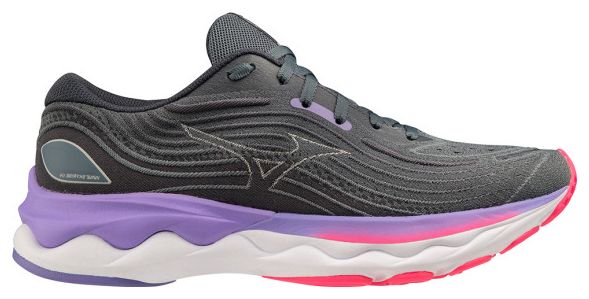 Mizuno Wave Skyrise 4 Zapatillas Running Mujer Gris Violeta