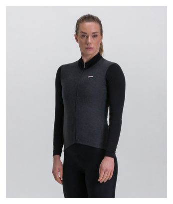 <p>Maillot</p>Santini Pure de manga larga para mujer Negro