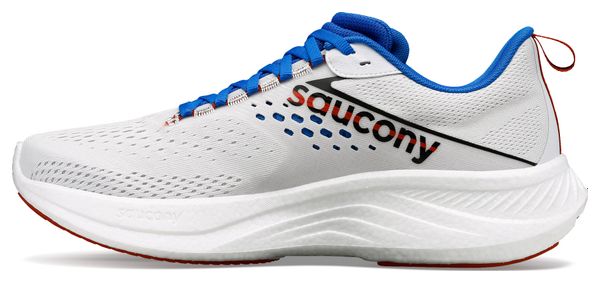 Chaussures de Running Saucony Ride 17 Blanc Bleu Rouge