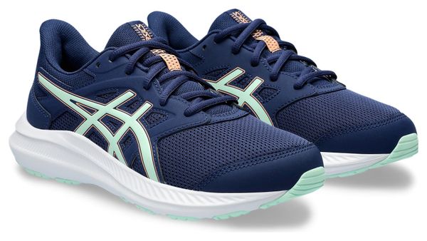 Chaussures de Running Enfant Asics Jolt 4 GS Bleu Vert