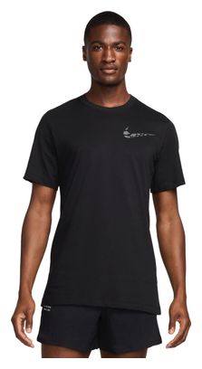 Nike Running Division short sleeve jersey Black Homme