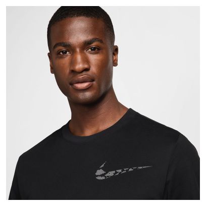 Nike Running Division short sleeve jersey Black Homme