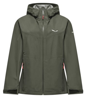 Salewa Puez 2.5L Powertex Women's Waterproof Jacket, Green