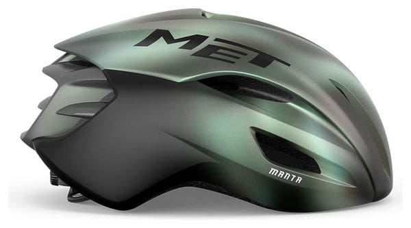 Casco de carretera MET Manta Mips Verde iridiscente