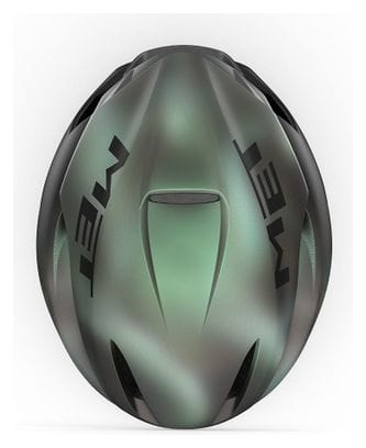 Casco de carretera MET Manta Mips Verde iridiscente