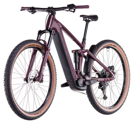 VTT Électrique Tout-Suspendu Cube Stereo Hybrid One22 Pro 600 Shimano Cues 10V 600 Wh 29'' Rouge Amarone 2025