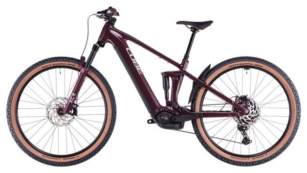 VTT Électrique Tout-Suspendu Cube Stereo Hybrid One22 Pro 600 Shimano Cues 10V 600 Wh 29'' Rouge Amarone 2025