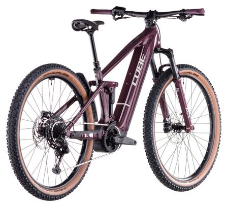 VTT Électrique Tout-Suspendu Cube Stereo Hybrid One22 Pro 600 Shimano Cues 10V 600 Wh 29'' Rouge Amarone 2025