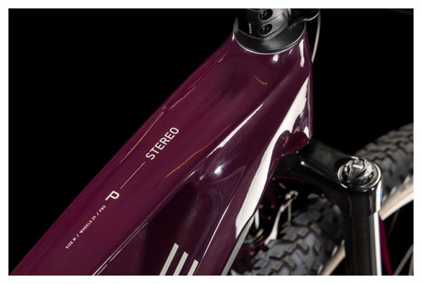 VTT Électrique Tout-Suspendu Cube Stereo Hybrid One22 Pro 600 Shimano Cues 10V 600 Wh 29'' Rouge Amarone 2025