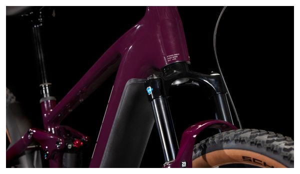 VTT Électrique Tout-Suspendu Cube Stereo Hybrid One22 Pro 600 Shimano Cues 10V 600 Wh 29'' Rouge Amarone 2025