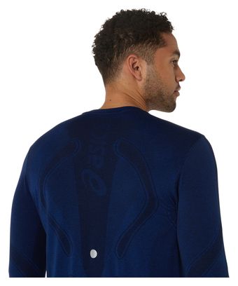 Asics Road Seamless Long Sleeve Jersey Blue Men