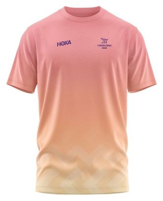 Maglietta Hoka Les Templiers All Day Rosa/Arancione Uomo