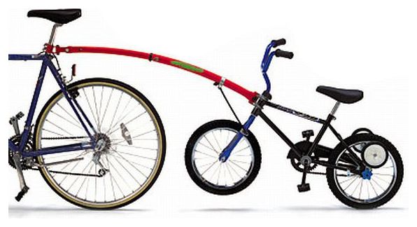 TRAIL GATOR Tandem Tow Bar for Kids Bikes Red Alltricks