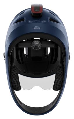 Virgo Integral Mips Bleu - Casque Intégral Urbain avec visière et phare arrière