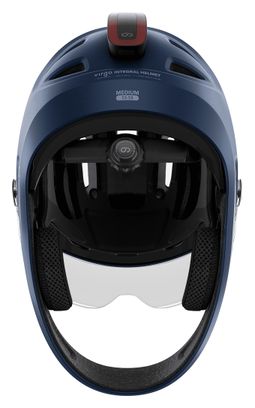 Virgo Integral Mips Blu - Casco Integrale Urbano con visiera e luce posteriore
