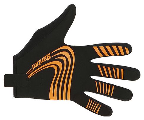 Guantes largos de MTB Santini Negro