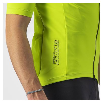 Castelli Perfetto RoS 2 Wind Short Sleeve Jersey Fluo Yellow