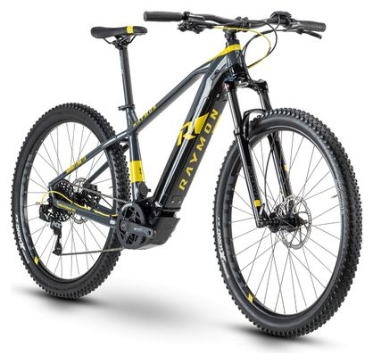 R Raymon HardRay E-Nine 7.0 Sram NX 11s Electric Semi-Rigid Mountain Bike Black / Yellow 11s 2020
