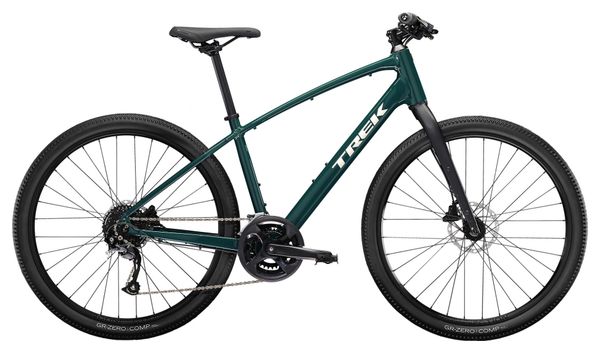 Vélo Fitness Trek Dual Sport 2 Shimano Acera / Altus 9V 650mm Vert Foncé 2023