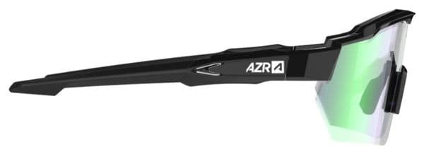 AZR Kromic Race RX Brille Schwarz / Photochromatische Scheibe Grün Irisiert