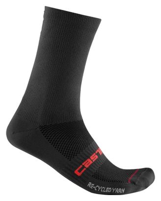 Calcetines Castelli Re-Cycle Thermale 18 Negro