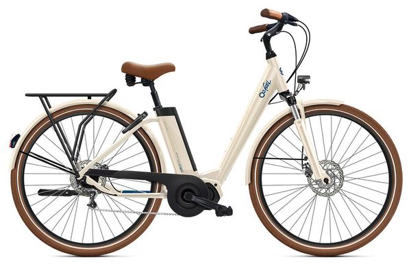 Bicicleta eléctrica de ciudad O2 Feel iVog City Boost 6,1 Univ Shimano Nexus 5V 360 Wh 26'' Blanca Lin