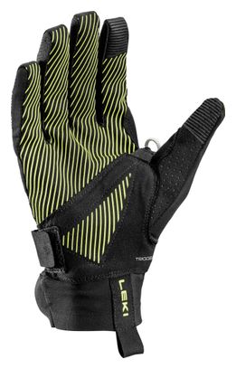 Guanti da trail running Leki Ultratrail Storm TR Nero/Giallo/Viola