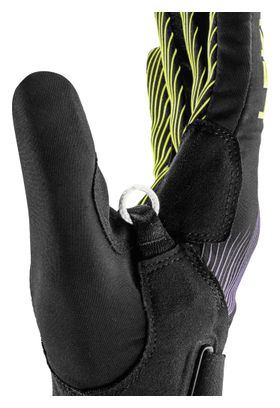 Guanti da trail running Leki Ultratrail Storm TR Nero/Giallo/Viola
