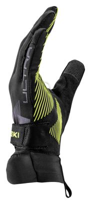 Guanti da trail running Leki Ultratrail Storm TR Nero/Giallo/Viola