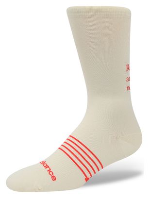 Calcetines New Balance Pro Run Marathon del Mont-Blanc, blancos y rojos