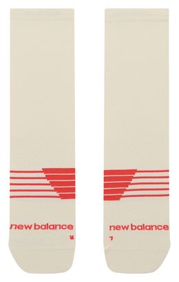 Calcetines New Balance Pro Run Marathon del Mont-Blanc, blancos y rojos