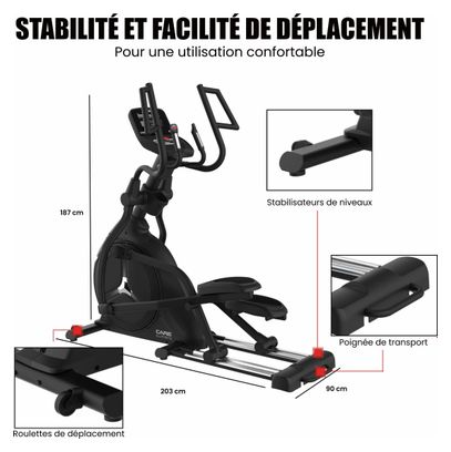 Vélo elliptique ELLIPTER FD écran TFT - CARE - ergomètre connecté