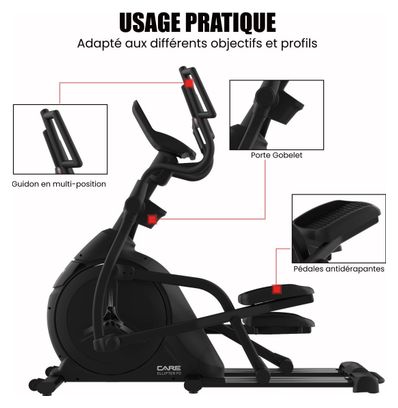 Vélo elliptique ELLIPTER FD écran TFT - CARE - ergomètre connecté