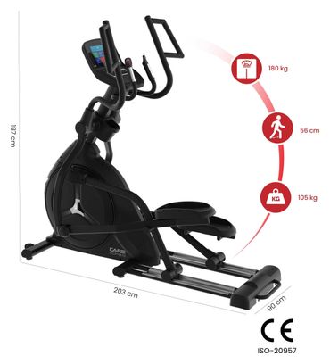 Vélo elliptique ELLIPTER FD écran TFT - CARE - ergomètre connecté
