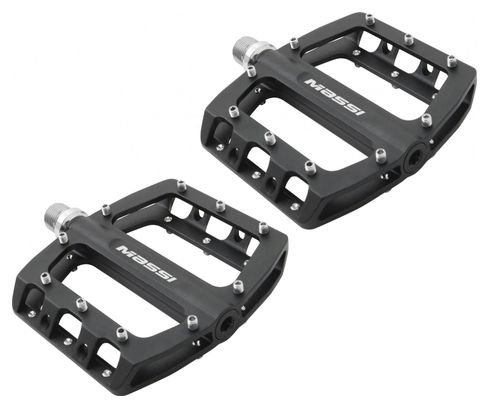 Coppia di pedali Massi CM462 in alluminio nero