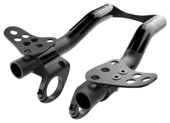 Deda Superzero TT Clip-On Aluminium Extensies Zwart