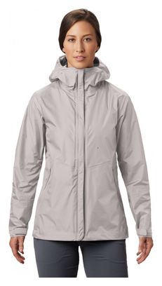 Mountain Hardwear Acadia Women&#39;s Waterproof Jacket Gray