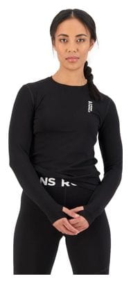 Mons Royale Women's Long Sleeve Jersey Cascade Merino Flex Black