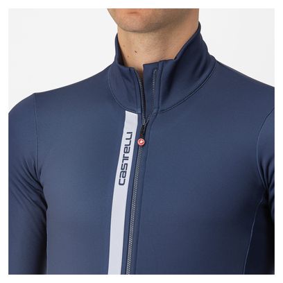 Maillot Manches Longues Castelli Entrata Thermal Bleu 