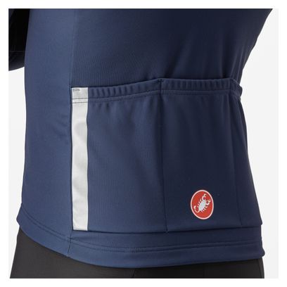 Castelli Entrata Thermal Long Sleeve Jersey Blue