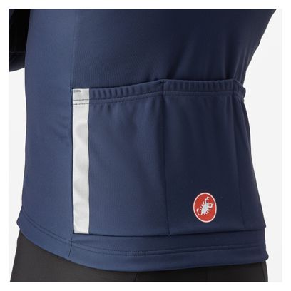 Maillot Manches Longues Castelli Entrata Thermal Bleu 