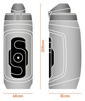 Fidlock Twist Single 590ml fles + zwarte flesconnector