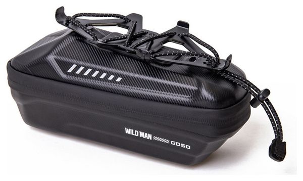 Bike frame bag with phone holder 1L black WILD MAN